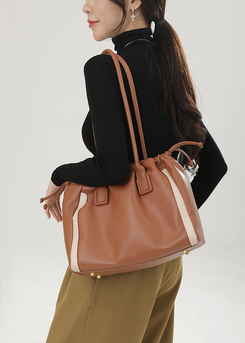 New Arrival Color Block Women's Bucket Bag, Fashionable Shoulder