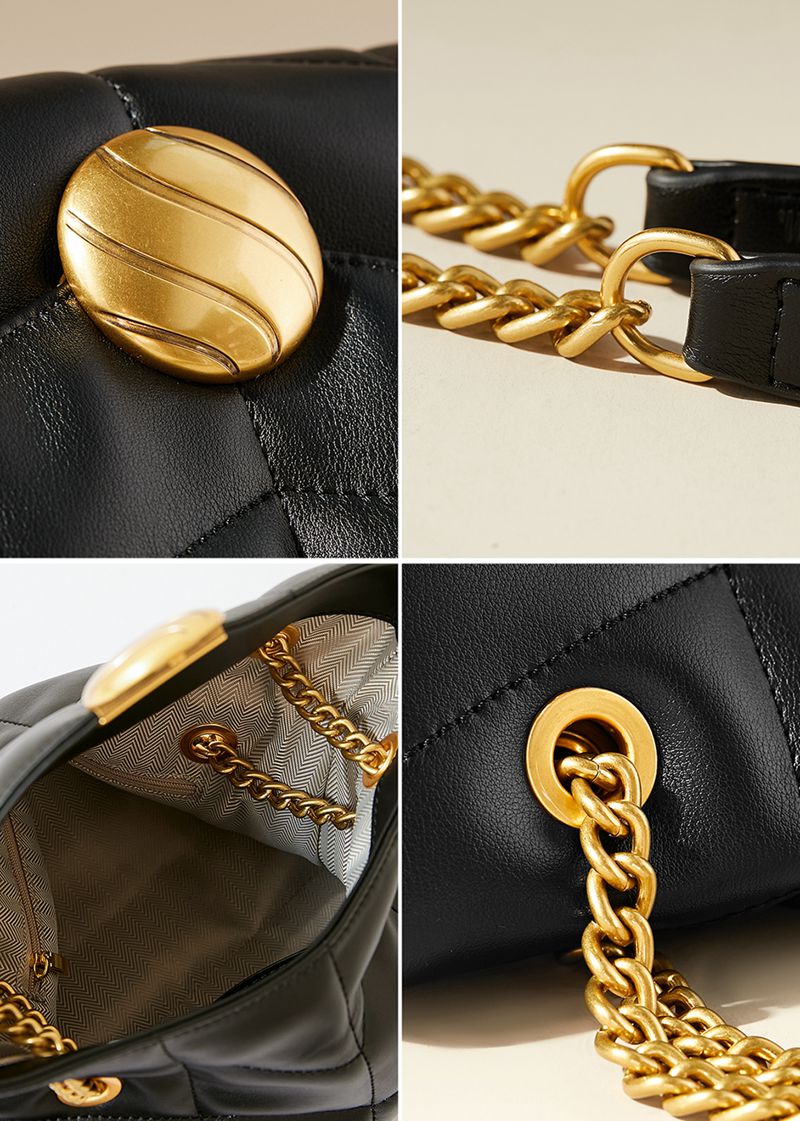 leather chain bag