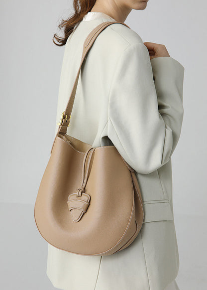 Camel Genuine Leather Shoulder Bag