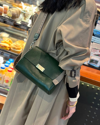 Green Leather Shoulder Bag