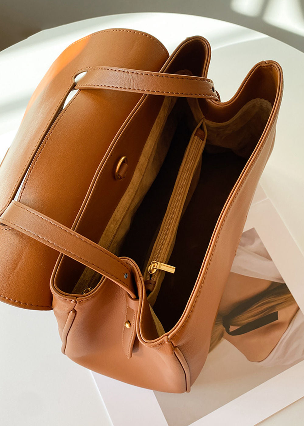Real Leather Shoulder Bag