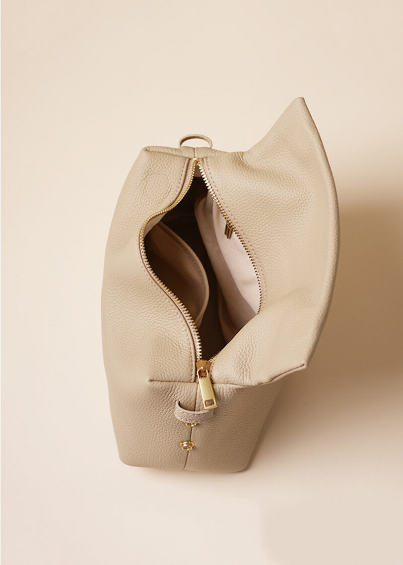 Beata Loop Strap Pebbled Genuine Leather Shoulder Bag – Daphmollie Bags