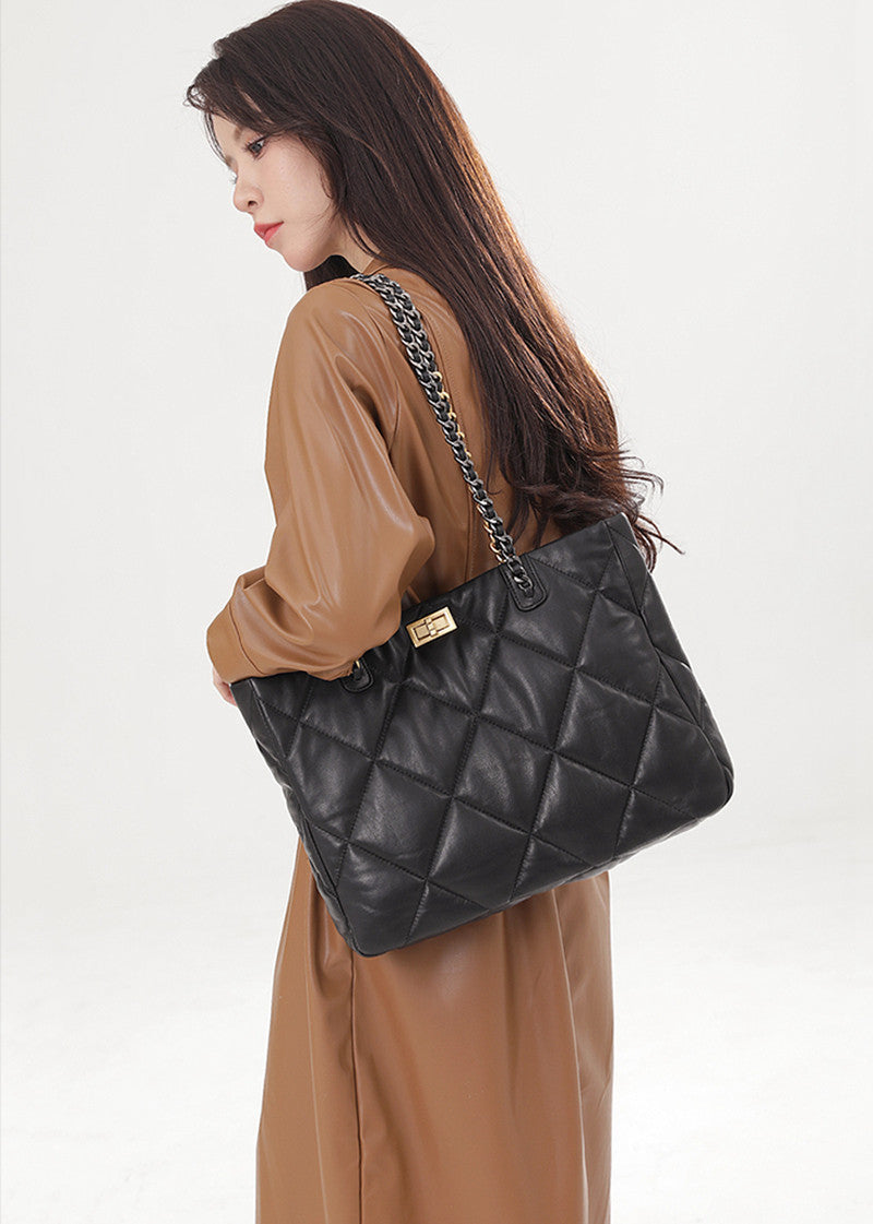 chain leather bag