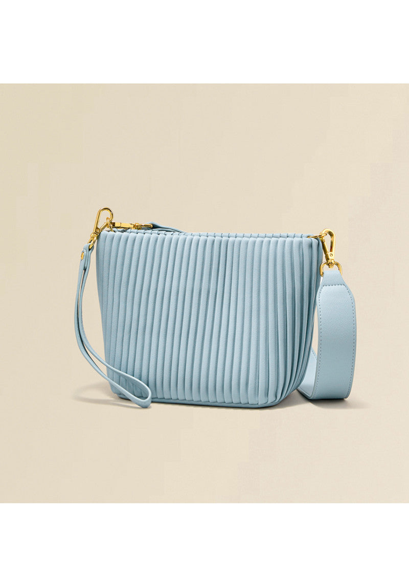 baby blue leather bag