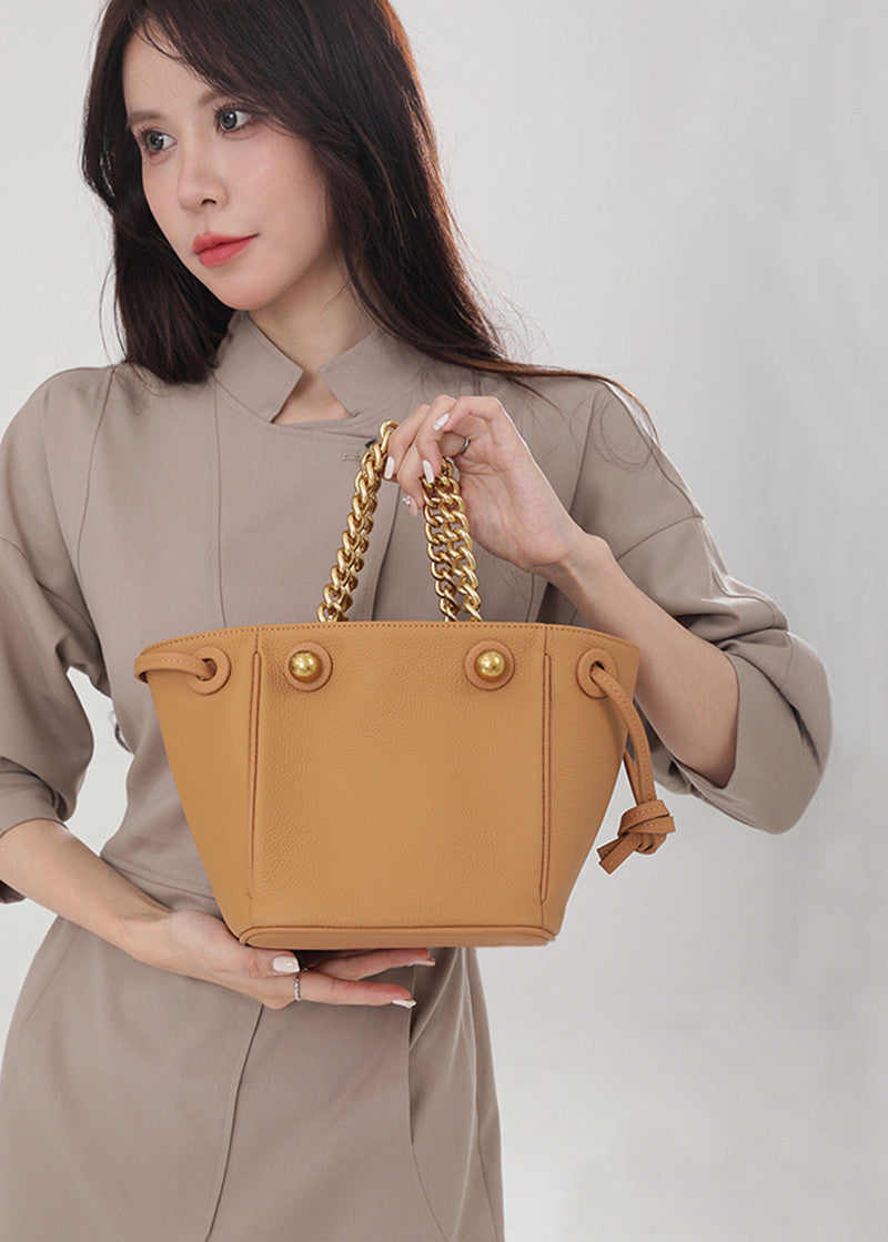 chain leather bag